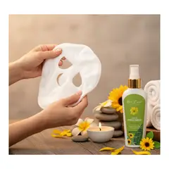 RAINBOW MODA - Set Facial Guasha Ritual Botánico Facial Completo con Aceite y Mascarilla Reutilizable