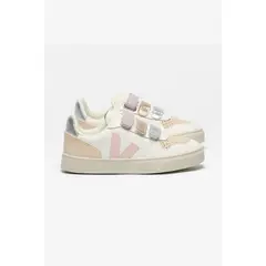 VEJA - Tenis Kids V-10 Leather White Petale Blanco Unisex