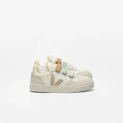 VEJA - Tenis Kids V-90 X Bonpoint Leather Pure Almond Natural Multicolor Unisex