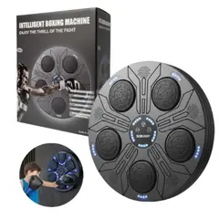 GENERICO - Máquina Boxeo Musical De Pared Con Luces RGB Bluetooth 40cm Escucha Tu Música E Incluye Guantes