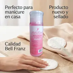 BELL FRANZ - Removedor De Esmalte 140g Fórmula Suave Para Uñas