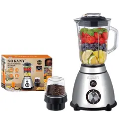 GENERICO - Licuadora Vaso De Vidrio 1.5L Set 800w Potente Base Moderna Medidas 35x20cm Procesador Cocina