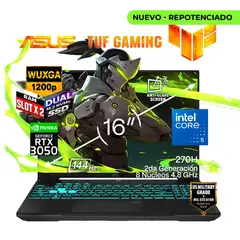 ASUS - Portátil Gamer TUF F16 Intel Core 5 210H RAM 20GB SSD 4.5 TB RTX 3050 6 GB