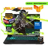 ASUS - Portátil Gamer TUF F16 Intel Core 5 210H RAM 36GB SSD 5 TB RTX 3050 6 GB
