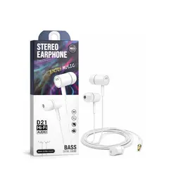 GENERICO - Audífonos In Ear D21 HiFi Bass Stereo 3.5mm