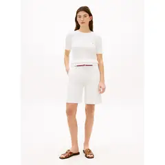 TOMMY HILFIGER - Bermudas blanco twill chino de 9 pulgadas
