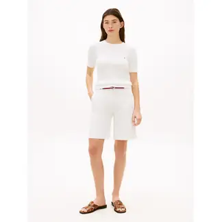 TOMMY HILFIGER - Bermudas blanco twill chino de 9 pulgadas