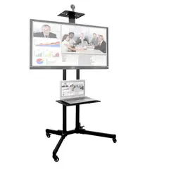 NIA - Soporte Pedestal Móvil Con Ruedas Para Tv 32 A 70 Max 50Kg