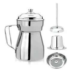 GENERICO - Olleta Chocolatera 2L Acero Inoxidable con Filtro