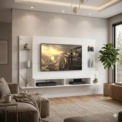 GENERICO - Panel De TV Braga Para Tv De Hasta 60 Pulgadas Color Negro