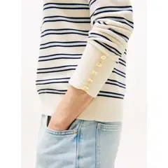 TOMMY HILFIGER - Saco beige de punto con Cuello en V