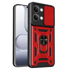 GENERICO - Funda Estuche Case Slider Compatible Xiaomi Poco X8 Pro Max 5G Rojo