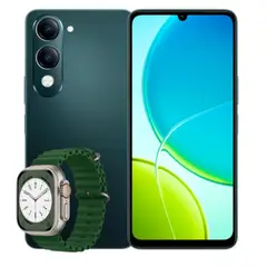 VIVO - Celular Y04 4GB RAM 128GB Negro + Obsequio Smartwatch