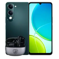 VIVO - Celular Y04 4GB RAM 128GB Negro + Obsequio Audifonos Lamborghini