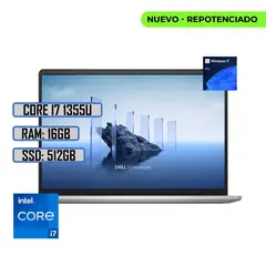 DELL - PORTATIL PRO 15 INTEL CORE I7-1355U/ RAM 16GB DDR5/ SSD 512GB M.2/ 15.6 PULGADAS/ WIN11 PRO