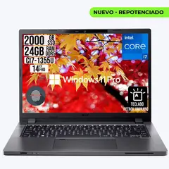 ACER - Portatil Travelmate Intel Core i7-1355U RAM 24GB SSD 2TB LCD 14 W11 Profesional