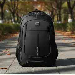 BOLS - BOLSO PARA HOMBRE REFORZADO CON MULTICOMPARTIMIENTOS COLOR NEGRO