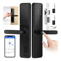 SECURITY - Cerradura Inteligente Electrónica Con App Wifi Huella 6 modos