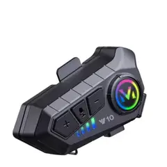 MSI - Auriculares Intercomunicador Bluetooth V10 Casco Moto Ipx6