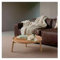 22 GRADOS DECORACION - Mesa de centro Marduk Diámetro 100cm Lamina roble