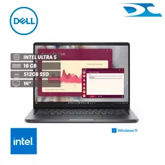 DELL - Portátil Pro 14250 Intel Ultra 5 225U / Ram 16GB /512GB SSD/ 14"/ W11P