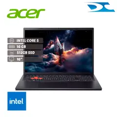ACER - Portátil Gamer NL16-71G-5616 Core 5 210/RAM 16GB/512 GB/16"/RTX 3050 6GB/ FREE