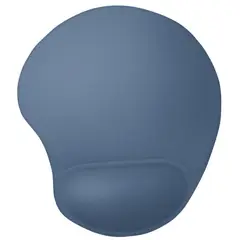 TRUST - Pad Mouse Gel Bigfoot Azul Acero con Soporte para Muñeca