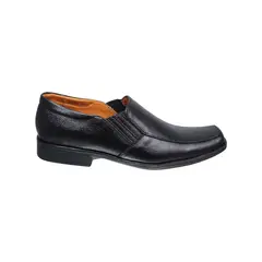 GENERICO - Mocasines Negro Cuero Legítimo