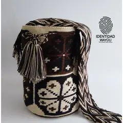GENERICO - Mochila Wayuu Original Color Tierra