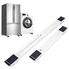 GENERICO - Set X2 Soporte Rodante Movil Lavadora Refrigerador Base Muebles Extensible 45cm Hasta 70cm