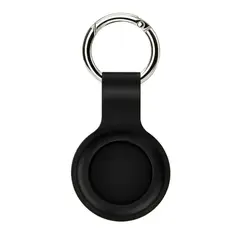 GENERAL - Funda Airtag Llavero Silicona Anticaída Protector Negro