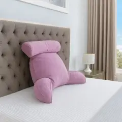 HOGARETO - Cojín TV Ergonómico con Apoyabrazos y Cabecero - Palo de Rosa