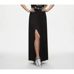 VIA7 - Falda Maxi Gypsy Spirit - Estilo Desenfadado y Abertura Audaz