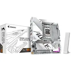 GIGABYTE - Board B850m Aorus Elite Wifi6e Ice Amd Am5, Matx Color Blanco