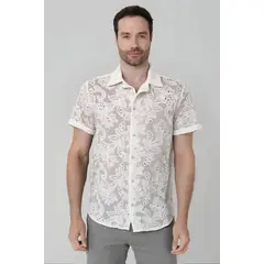 JON SONEN - Camisa manga corta cuello sport
