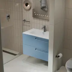 CORONA - Mueble 80 Loto Azul Con Lavamanos