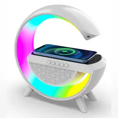 COLME TECHNOLOGY HOME - Lampara G Luz Led Rgb Speaker Recargable Bluetooth Hm-2301