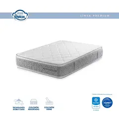 COLCHONES RELAX - Colchón Queen Ultra Dream 160x190x32cm Ortopédico Resortado Firme