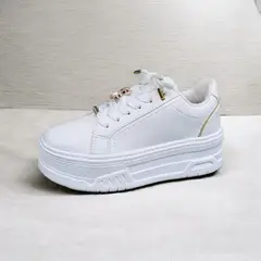EVEGONZ - Zapato Blanco Casual de Mujer Calzado Urban Moda