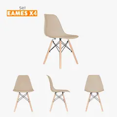 BONNO - Set X4 Silla Comedor Arena Eames