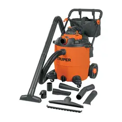 TRUPER - Aspiradora sólidos y líquidos, 16 gal, soplador desmontable