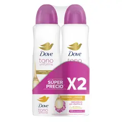 DOVE - Desodorante Tono Uniforme Orquídea Spray X 150ml X2