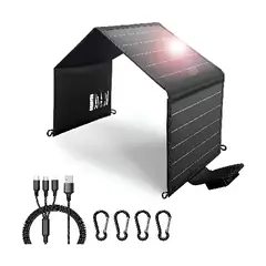 OEM - Panel Solar Portátil De 20 W, Plegable Con Tipo C Y Usb