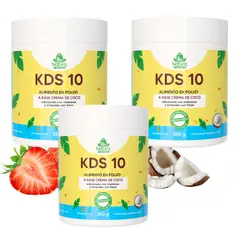 GENERICO - KDS10 x3 alimento en polvo calcio magnesio hierro y zinc vitamina D desayuno rápido para niños