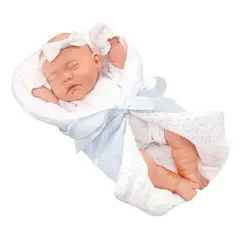 GENERICO - Muñeca Bebé Reborn Realista Dormida Con Manta Diadema
