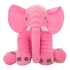 GENERICO - Peluche Elefante Bebe Almohada Gigante 60 Cm Rosado