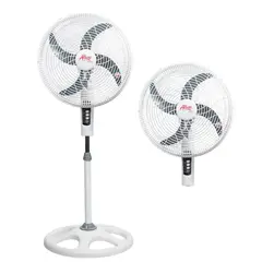 ALTEZZA - Ventilador Pedestal 18 Malla Plastica Blanco Pro
