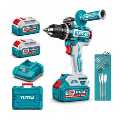 TOTAL - Taladro Inalámbrico Percutor 20v 96nm Potencia Turquesa 20