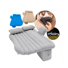 GENERICO - Colchon Inflable Para Autos 2 Almohadas Compresor