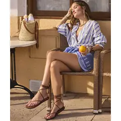 PATPRIMO - Sandalias Para Mujer Sandalia Color Café Marca 30690139
